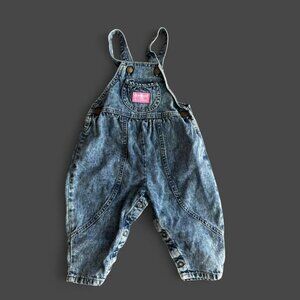vintage OshKosh B'Gosh denim bubble overalls